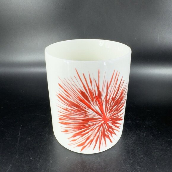 Starbucks Red Flower Starburst on White Mug 2014 Coffee Mug Cup Ceramic 12oz - Picture 10 of 14